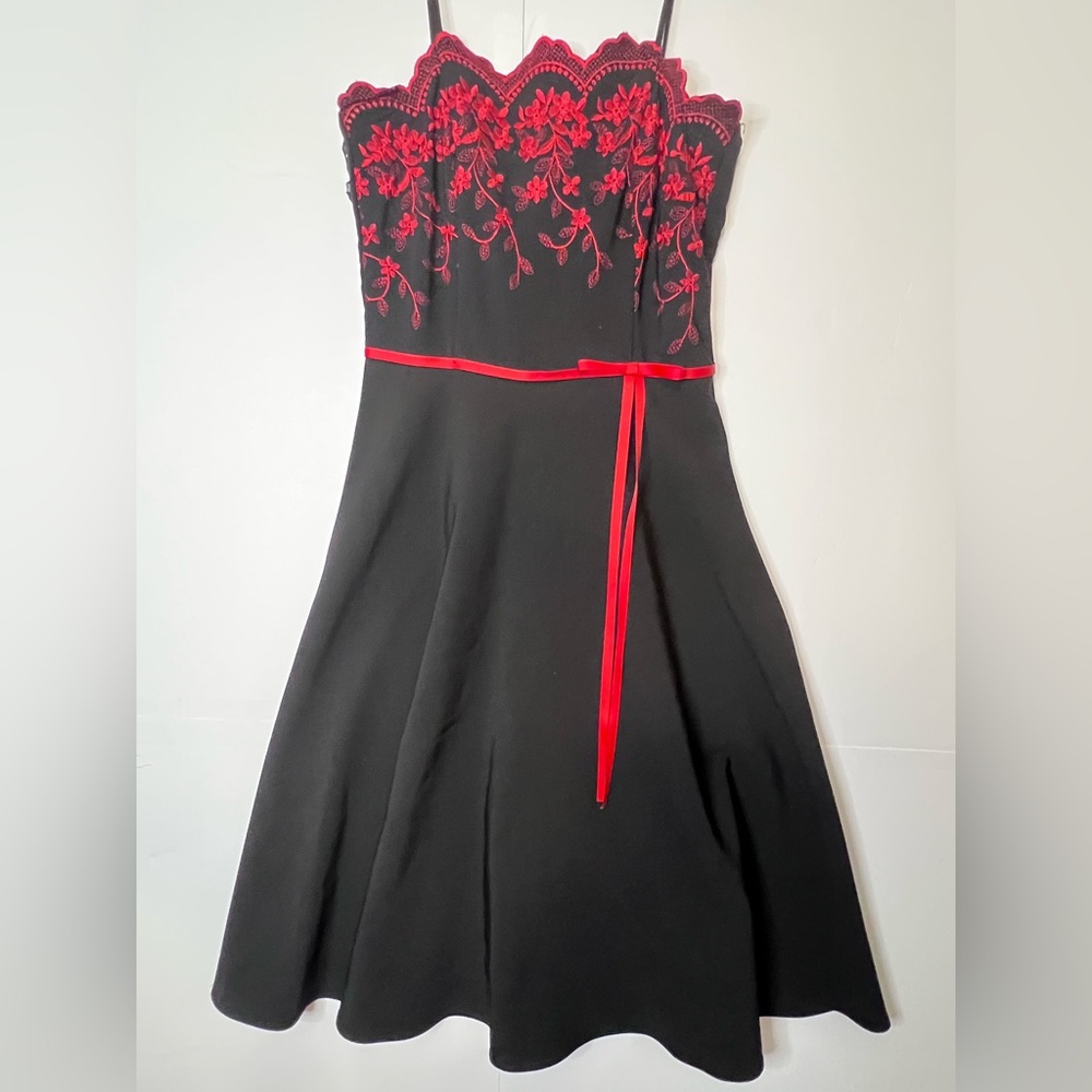 Rampage Black and Red spaghetti strap dress size 3